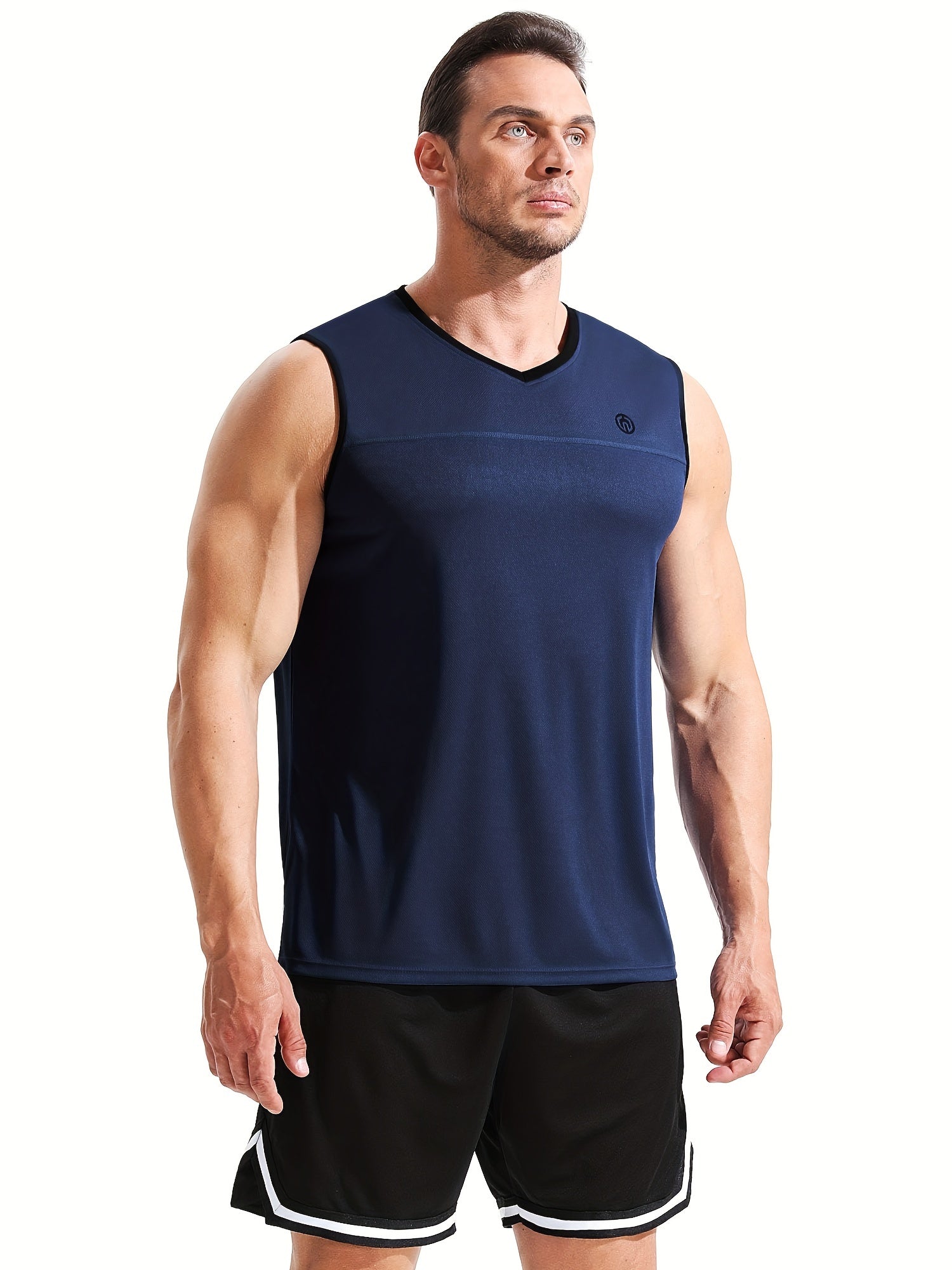 Men's Breathable V Neck Tank Top for Training