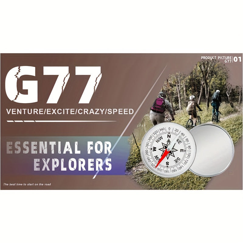 Outdoor Aluminum Compass for Sailing Cycling Hiking