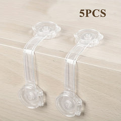 5pcs Child Safety Lock Baby Drawer Lock Anti-pinch Refrigerator Lock