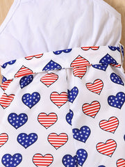 Toddler Girl Independence Belted Cami Romper