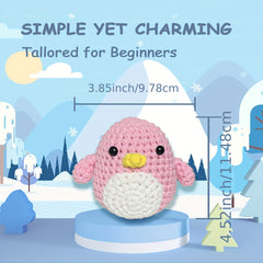 Crochet Kit for Beginner Easy Peasy Yarn Pack