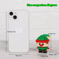 Mini Christmas Building Blocks Santa Elves Snowmen Train Characters