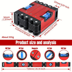 Woodworking Tool Level Folding Ruler High Precision Construction Measurement