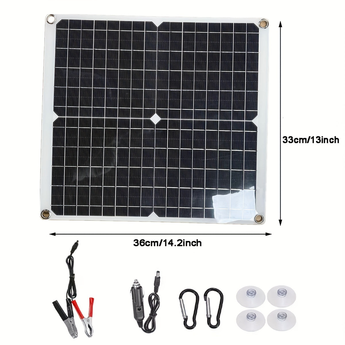 Solar Panel Kit with 12V Controller Module and 2 USB Ports