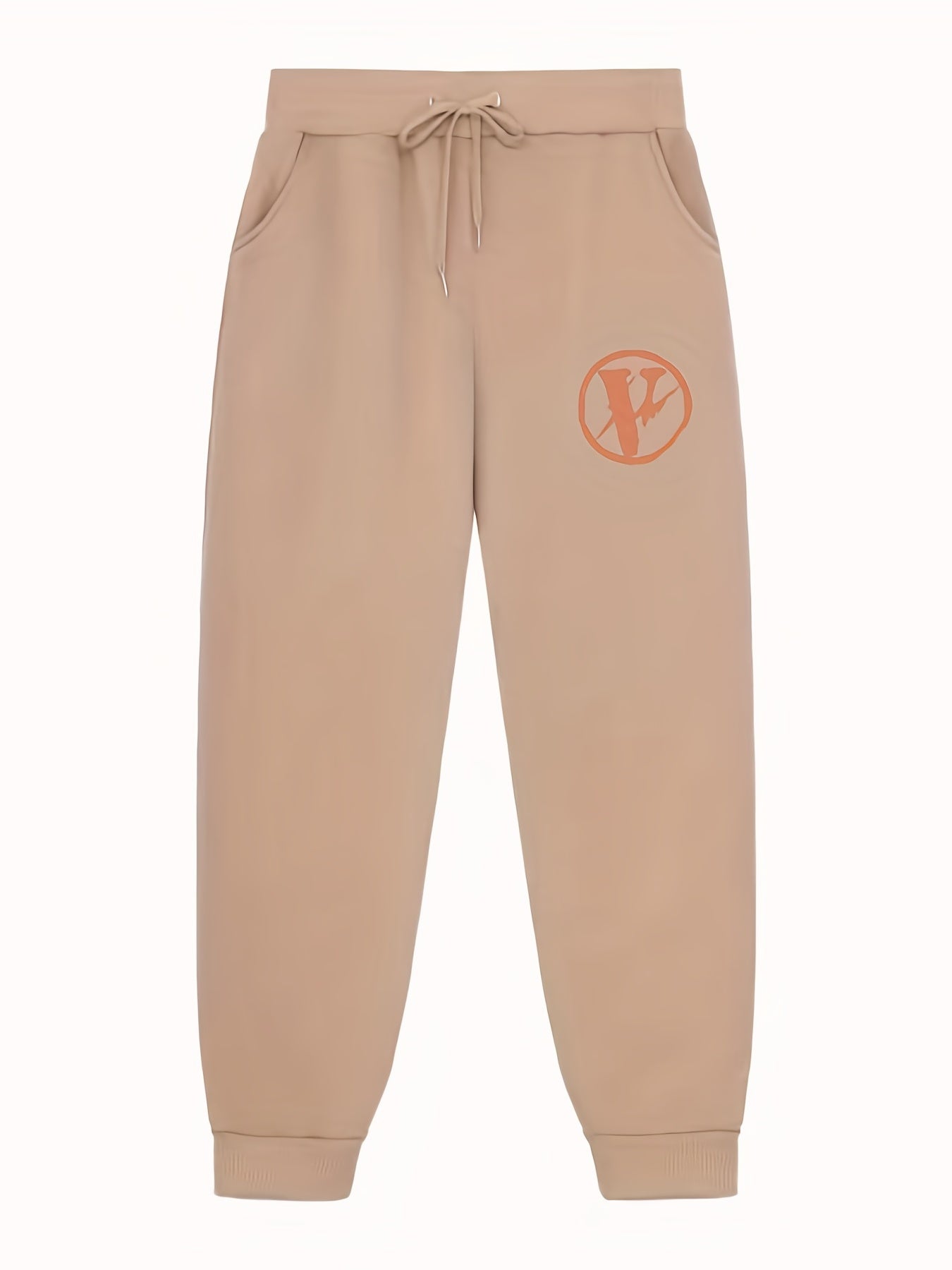 Men's V Print Joggers Casual Loose Fit Pants