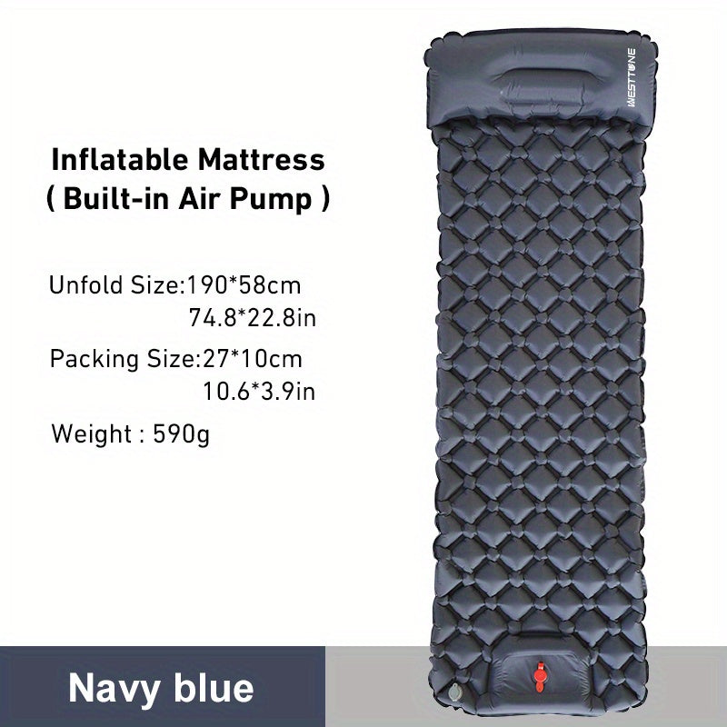 WESTTUNE Inflatable Mattress with Pillow for Hiking/Camping