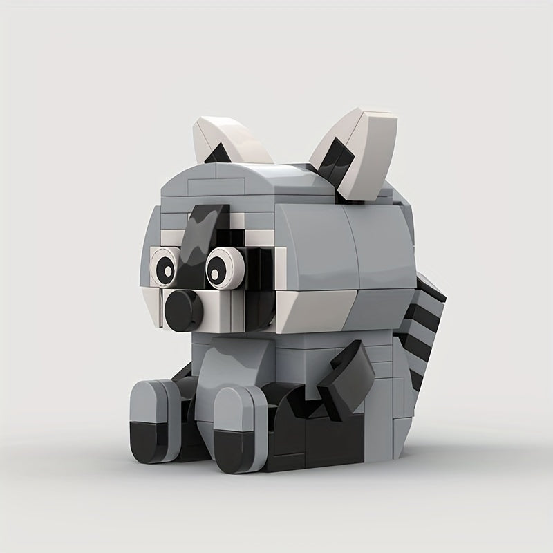 119pcs Raccoon Building Block Model Birthday Gift