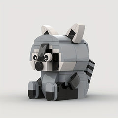 119pcs Raccoon Building Block Model Birthday Gift