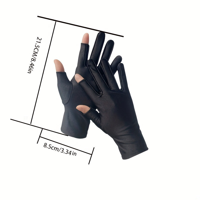Touch Screen Driving Cycling Gloves Sunproof Short Gloves Unisex