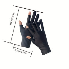 Touch Screen Driving Cycling Gloves Sunproof Short Gloves Unisex
