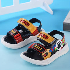 JIAGEYA Cartoon Open Toe Sandals for Baby Boys Lightweight Anti Slip Sandals