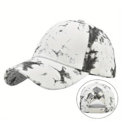 Rainbow Tie Dye Ponytail Baseball Cap Dad Hat