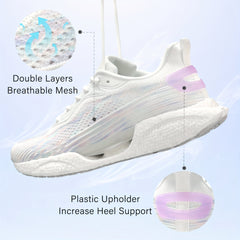 Fall Soft Thick Sole Shock Absorption Woven Sneakers