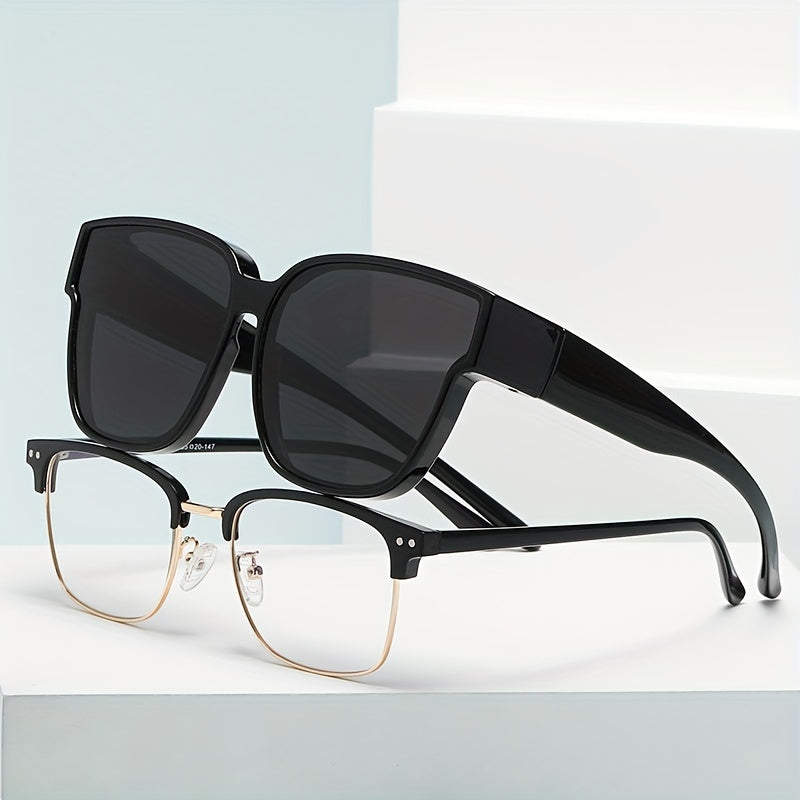 Polarized Wrap Around Fit Over Sunglasses for Men Women UV400