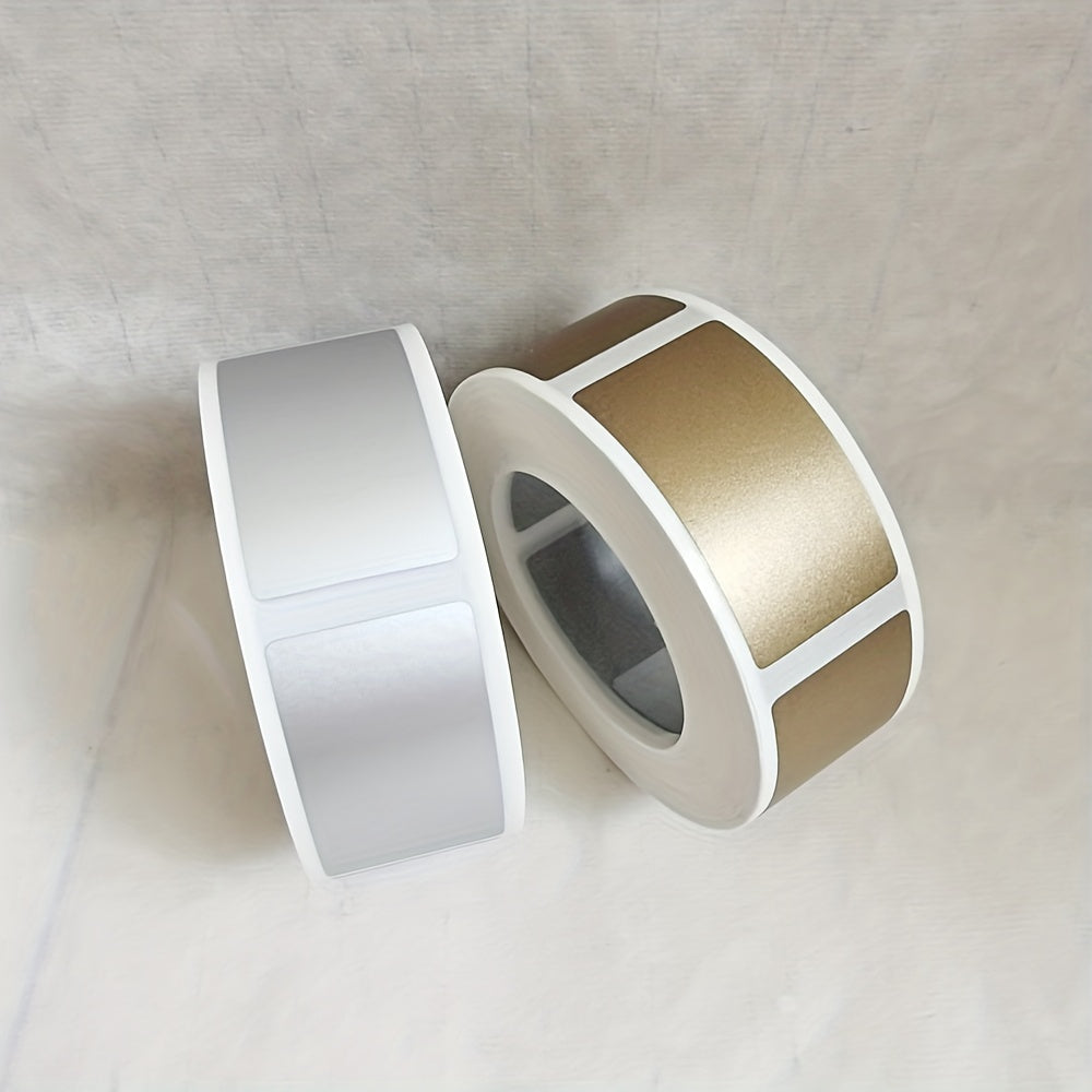 500pcs 23x42mm Scraping Film Stickers Golden Silvery DIY Scraping Card Stickers