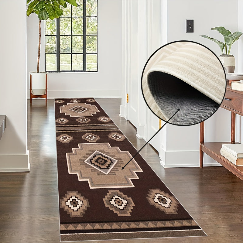 Vintage Moroccan Runner Rugs Faux Wool Soft Laundry Room Rug Long Hallway Rug