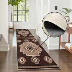 Vintage Moroccan Runner Rugs Faux Wool Soft Laundry Room Rug Long Hallway Rug
