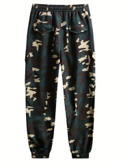 Camouflage Cargo Pants Men Drawstring Joggers