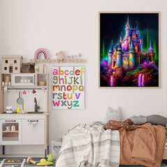 Castle Landscape Canvas Painting Poster for Home Wall Decor