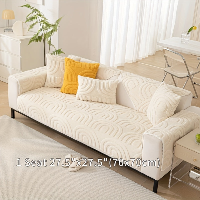 Cotton Plush Sofa Cover Non Slip Slipcover Couch Protector for Dog