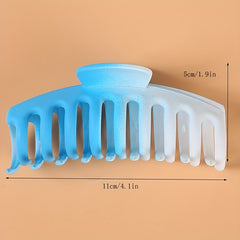 3pcs Gradient Hair Clip Large Claw Clip Girls Kids Hair Accessory