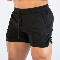 Men's Solid Loose Shorts With Pockets Drawstring Active Breathable
