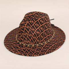 Breathable Cowboy Hat with Splicing Cow Pattern for Outdoor Activities