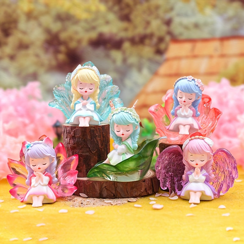 Phoenix Flower Fairy Resin Ornaments for Home Decor