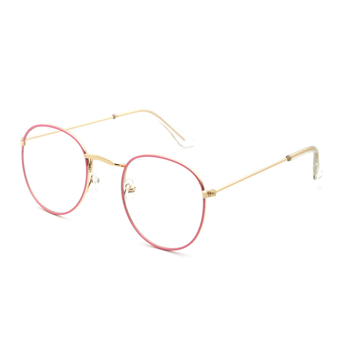 Round Frame Light Blocking Glasses for Women Unisex
