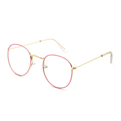 Round Frame Light Blocking Glasses for Women Unisex