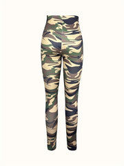 Camouflage Print Yoga Pants Running Leggings Women's Activewear