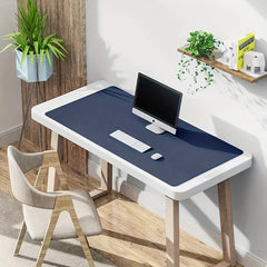 Dark Surface Leather Mouse Pad Stitched Edges Computer Mouse Pad 60