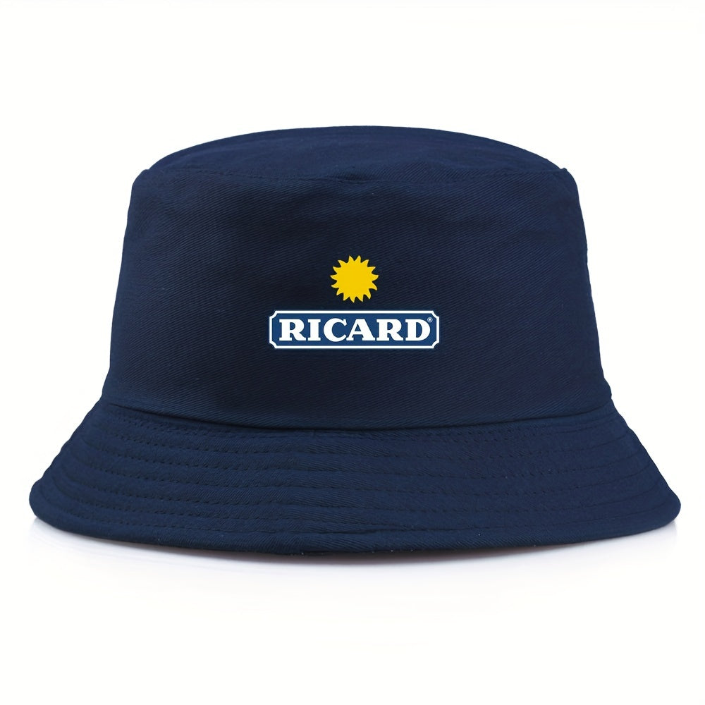Sun Printed Bucket Hat Cotton Lightweight Sunshade Fisherman Cap