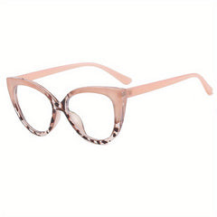 Light Blocking TR90 Cat Eye Clear Lens Computer Glasses
