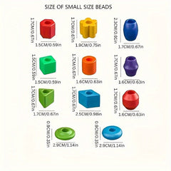 Colorful Bead String Building Blocks Set for Boys and Girls