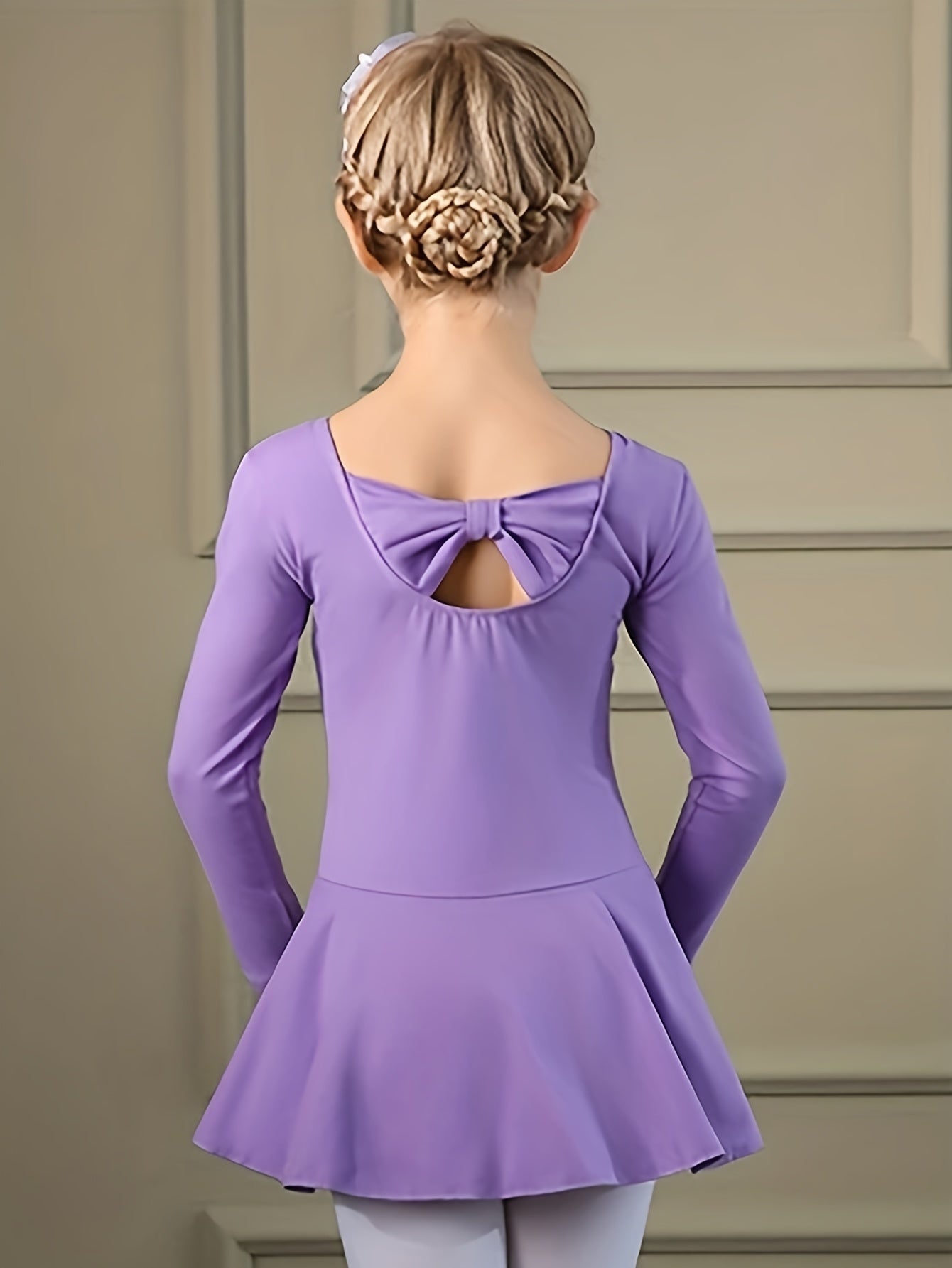 Girls Long Sleeve Ballet Leotard for Spring Fall