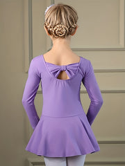 Girls Long Sleeve Ballet Leotard for Spring Fall