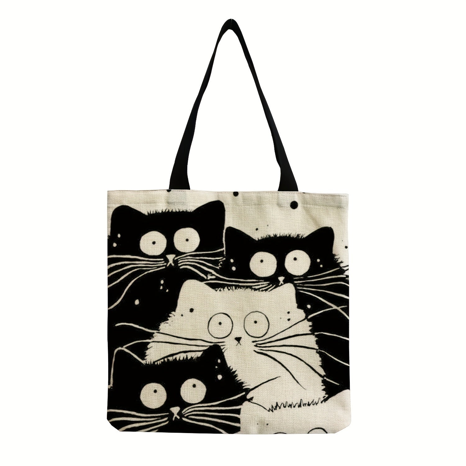 Cat Pattern Tote Bag - Travel and Work Essential