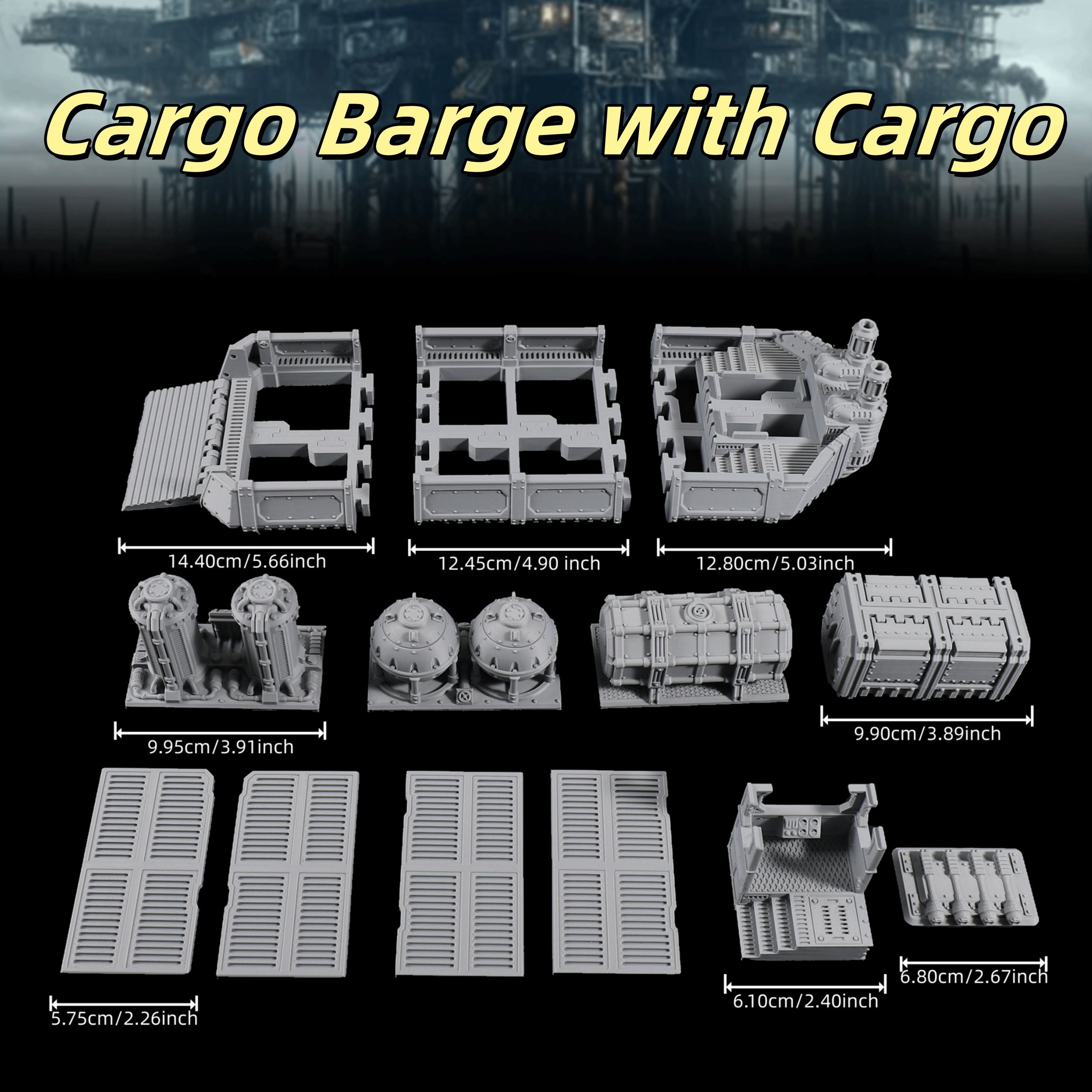 RPG Cargo & Tide Control Tower Set for Tabletop Adventures