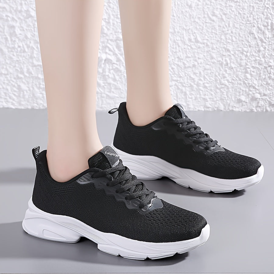 Mesh Breathable Flying Women Shoes Wear Resistance Comfortable Running Shoes