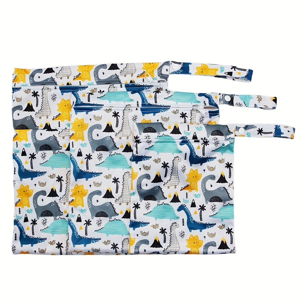 3pcs Waterproof Wet Bags Baby Diaper Bags
