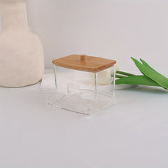 Acrylic Cotton Swabs and Ball Holder with Lid