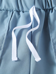 3PCS KNOW Pattern Boys Quick Drying Shorts for Summer