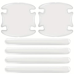 Car Handle Bowl Scratch Protective Stickers Rearview Mirror Protection Strip
