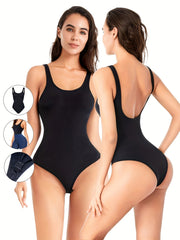 Sleeveless Thong Bodysuit Tummy Control Shaper Slimmer