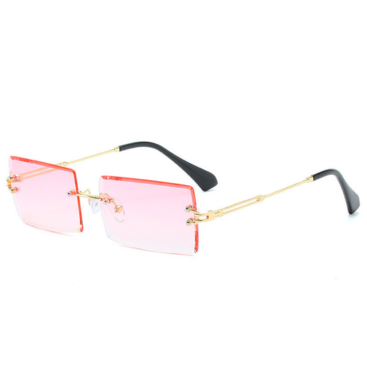 Rimless Rectangle Sunglasses UV400 Sun Glasses