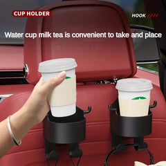 Car Hook With Cup Holder Car Phone Holder Rear Seat Hook