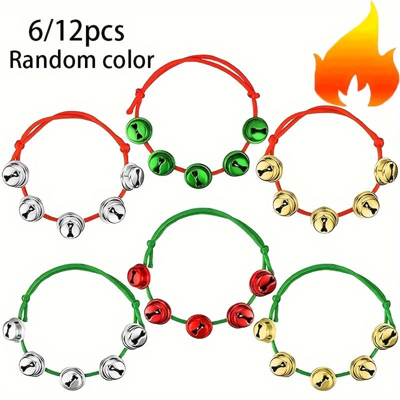 Christmas Bell Bracelet Jingle Bell Adjustable Holiday Fun Gift