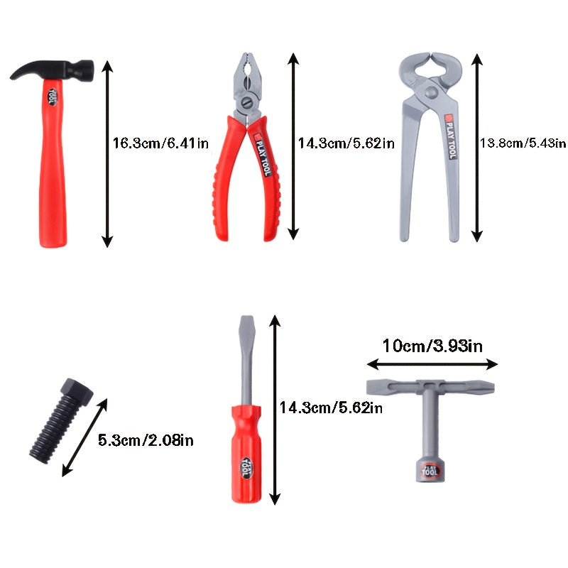 39pcs Repair Tool Box Set Wrench Screwdriver Repair House Toys