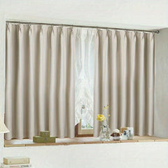 Soft Pleated Hook Curtain for Bedroom Study Living Room